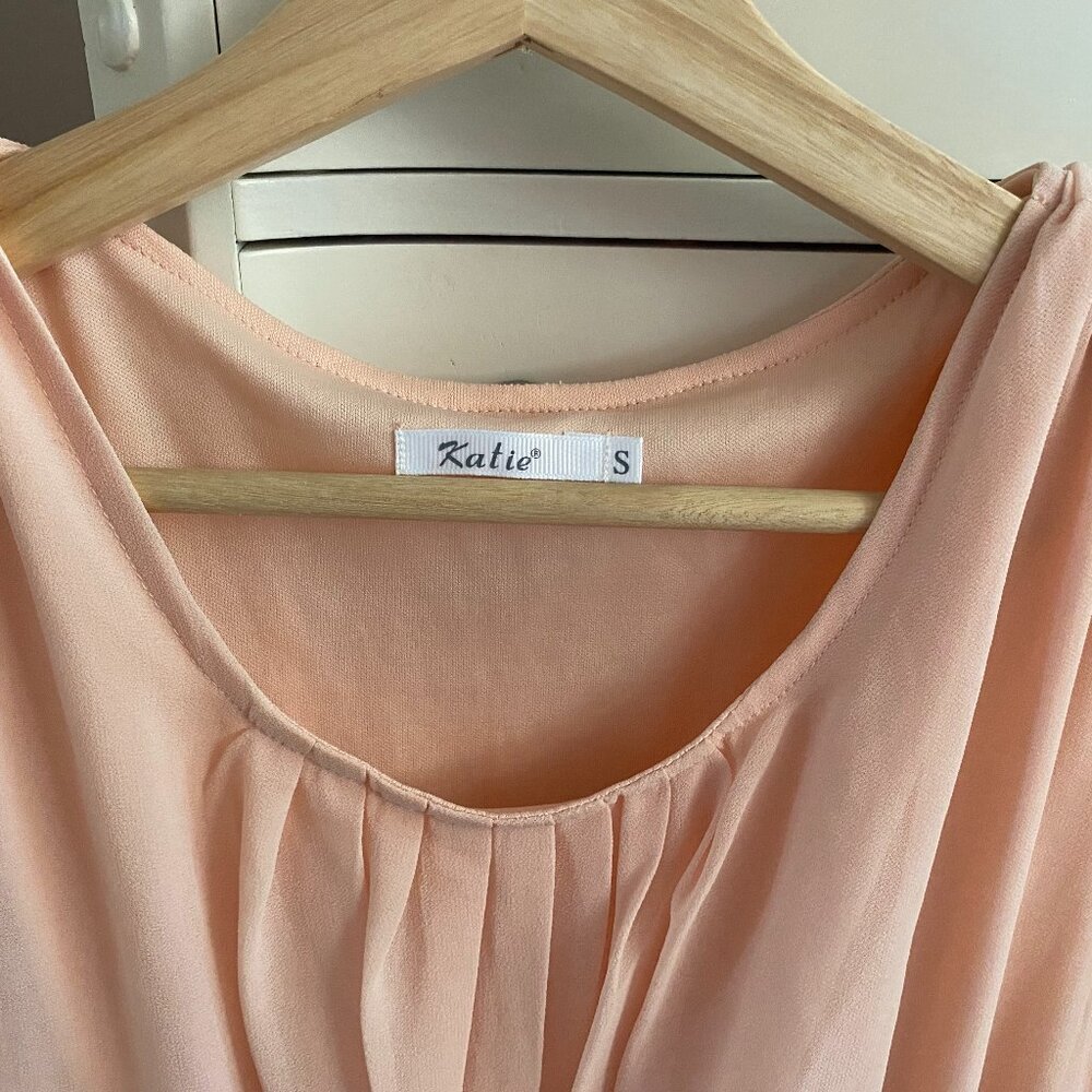 Very cute light pink silk dress